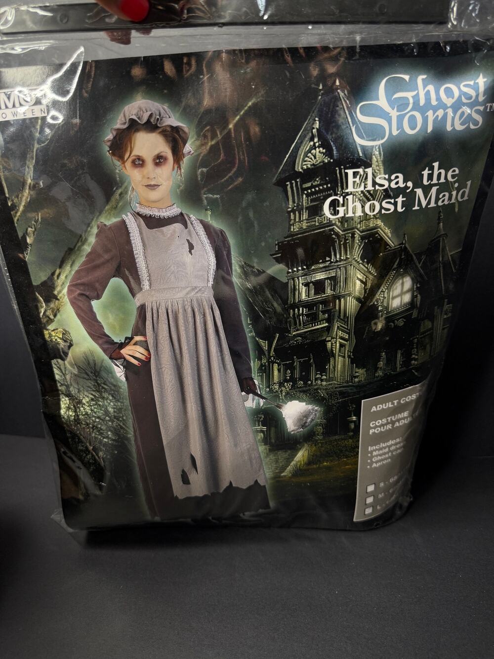 Vintage Ghost Stories Elsa The Ghost Maid Costume Womens Large Halloween Paper